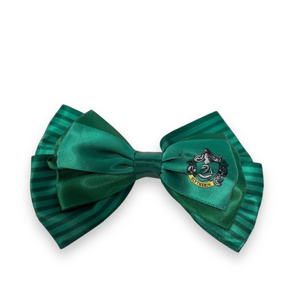Harry Potter Hair Bow Clip And Pin Slytherin by Bioworld HTF Officially Licensed